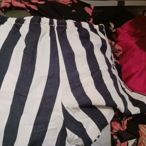H&M Monochrome Striped Shorts